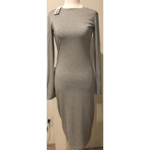 Blq Basiq Long Sleeve Midi Dress - Picture 3 of 4